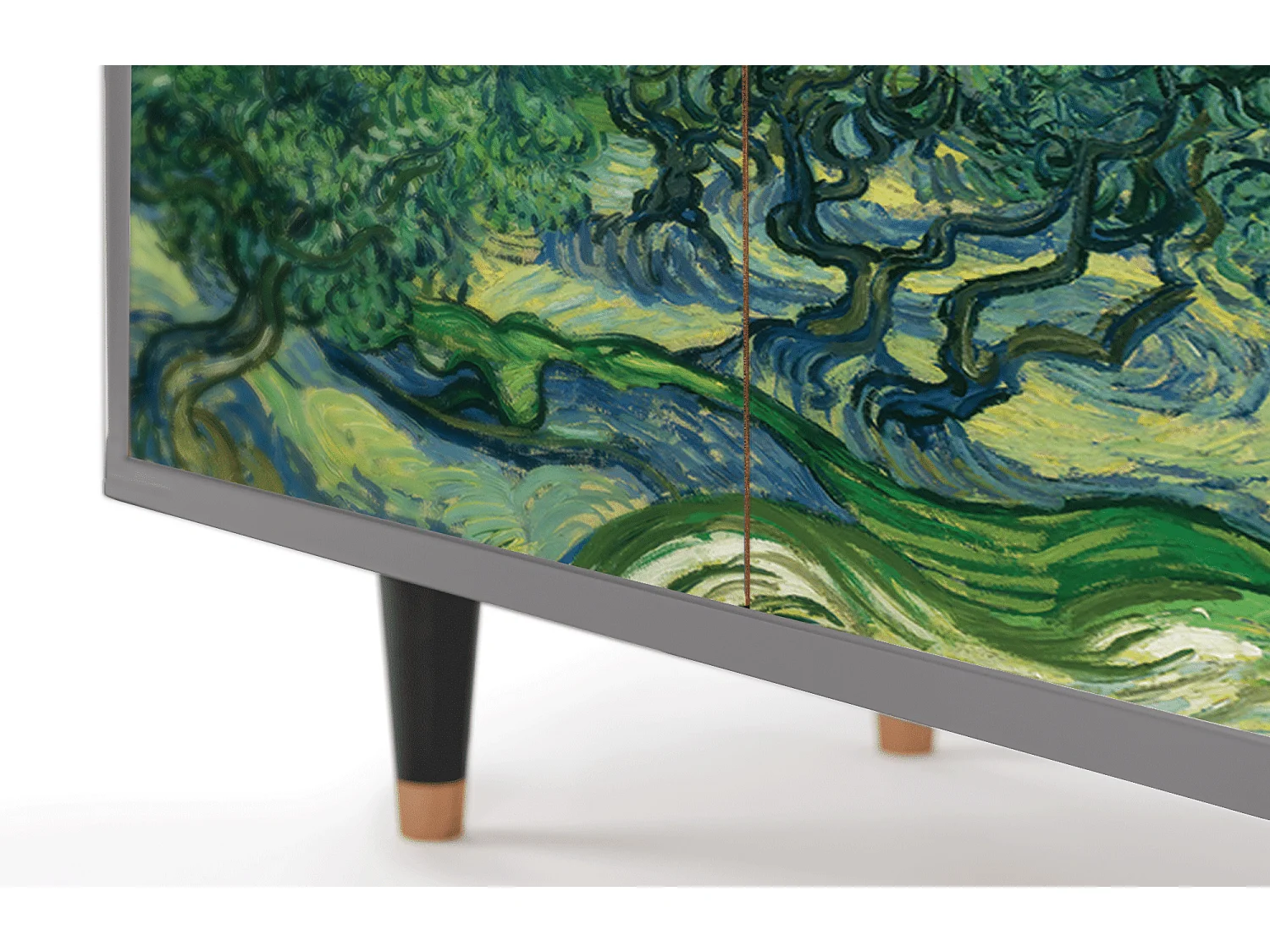 Kredens - 94x96x48 cm - BS3 - The Oil Trees, Szary