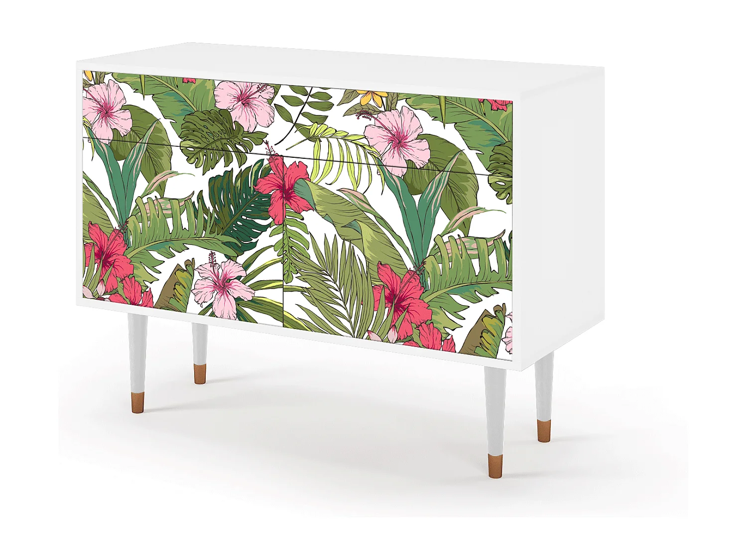 Aparador - 115x85x48 cm - BS4 - Verdant Tropics, Blanco