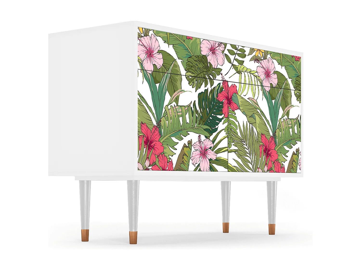 Aparador - 115x85x48 cm - BS4 - Verdant Tropics, Blanco