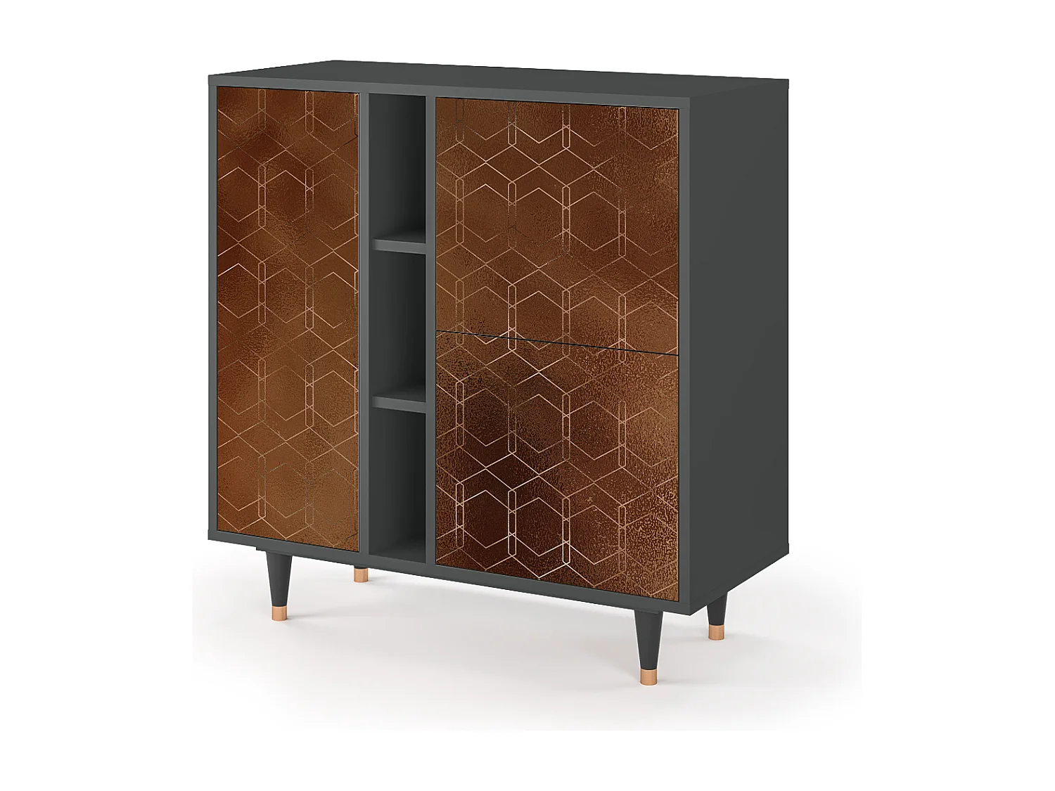 Buffet - 94х96х41 cm - BS5 - Chocolate Bar, Anthracite