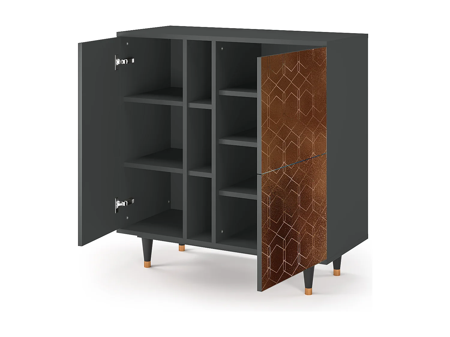 Buffet - 94х96х41 cm - BS5 - Chocolate Bar, Anthracite