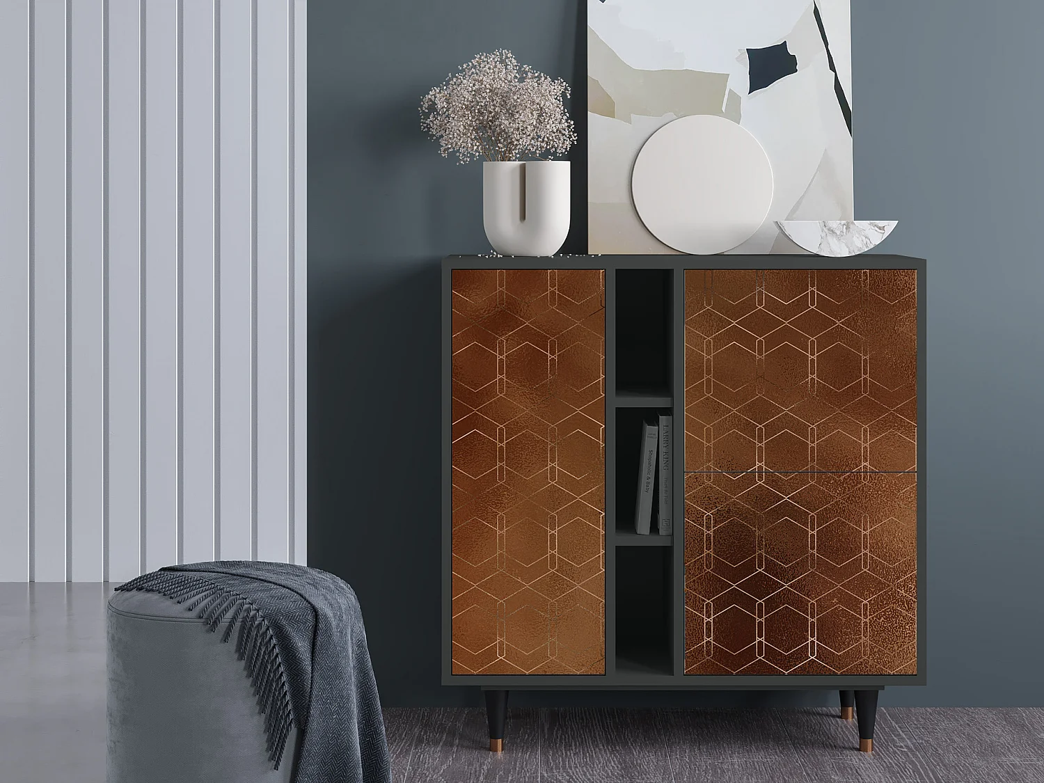 Buffet - 94х96х41 cm - BS5 - Chocolate Bar, Anthracite