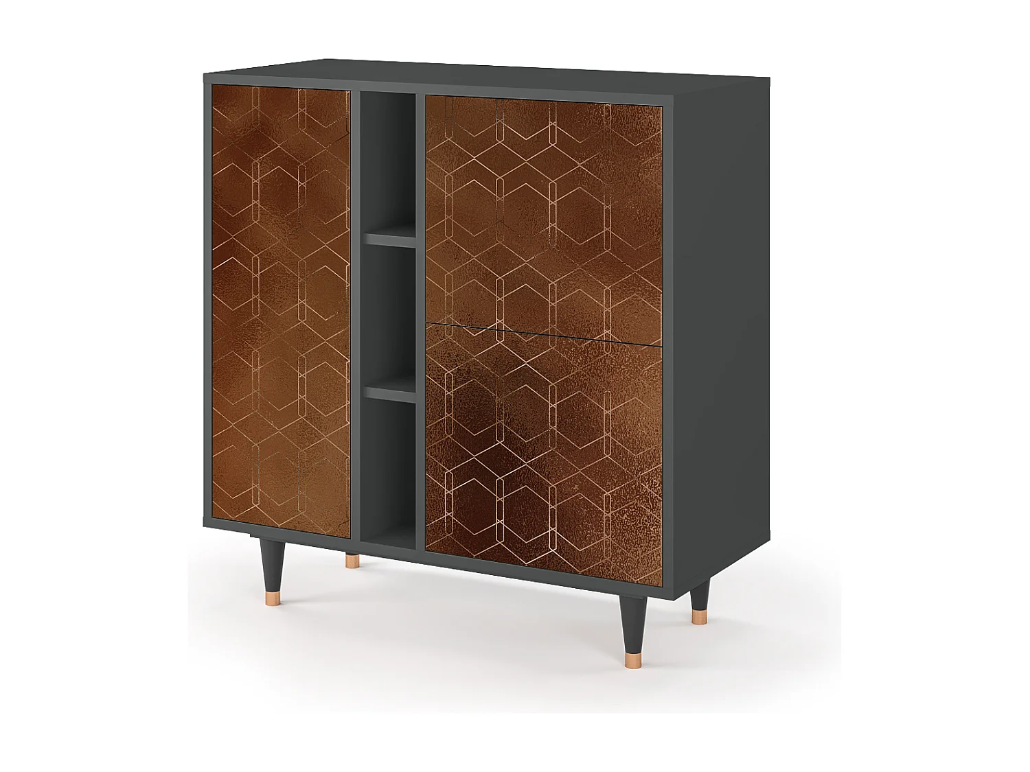 Buffet - 94х96х41 cm - BS5 - Chocolate Bar, Anthracite