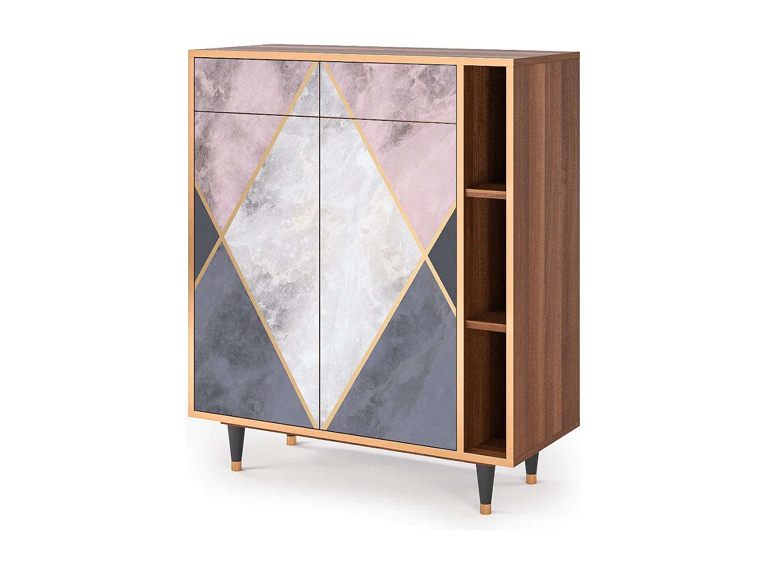 Buffet - 96х110х41 cm - BS6 - Ideal Harmony, Noyer