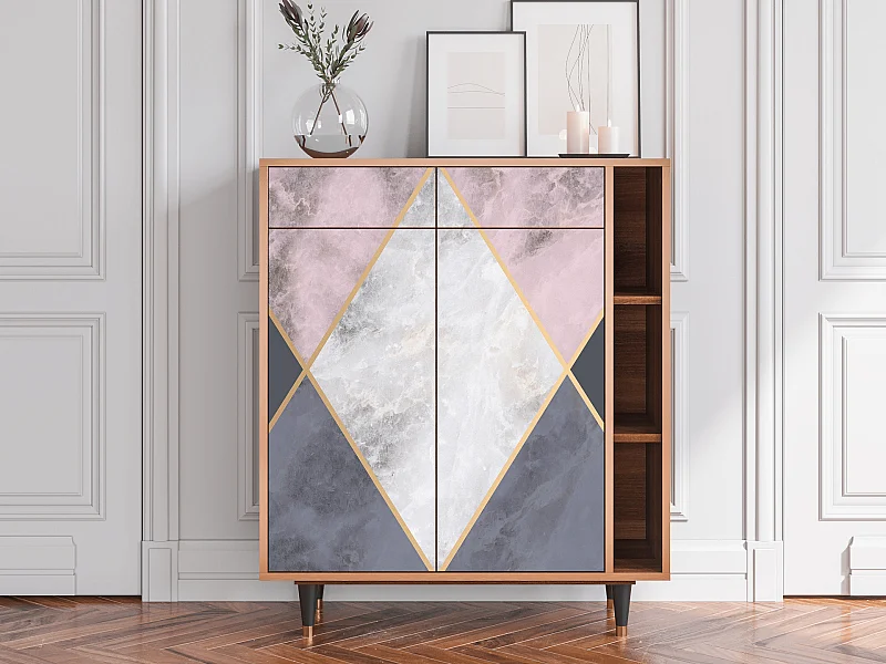 Kredens - 96х110х41 cm - BS6 - Ideal Harmony, Orzech