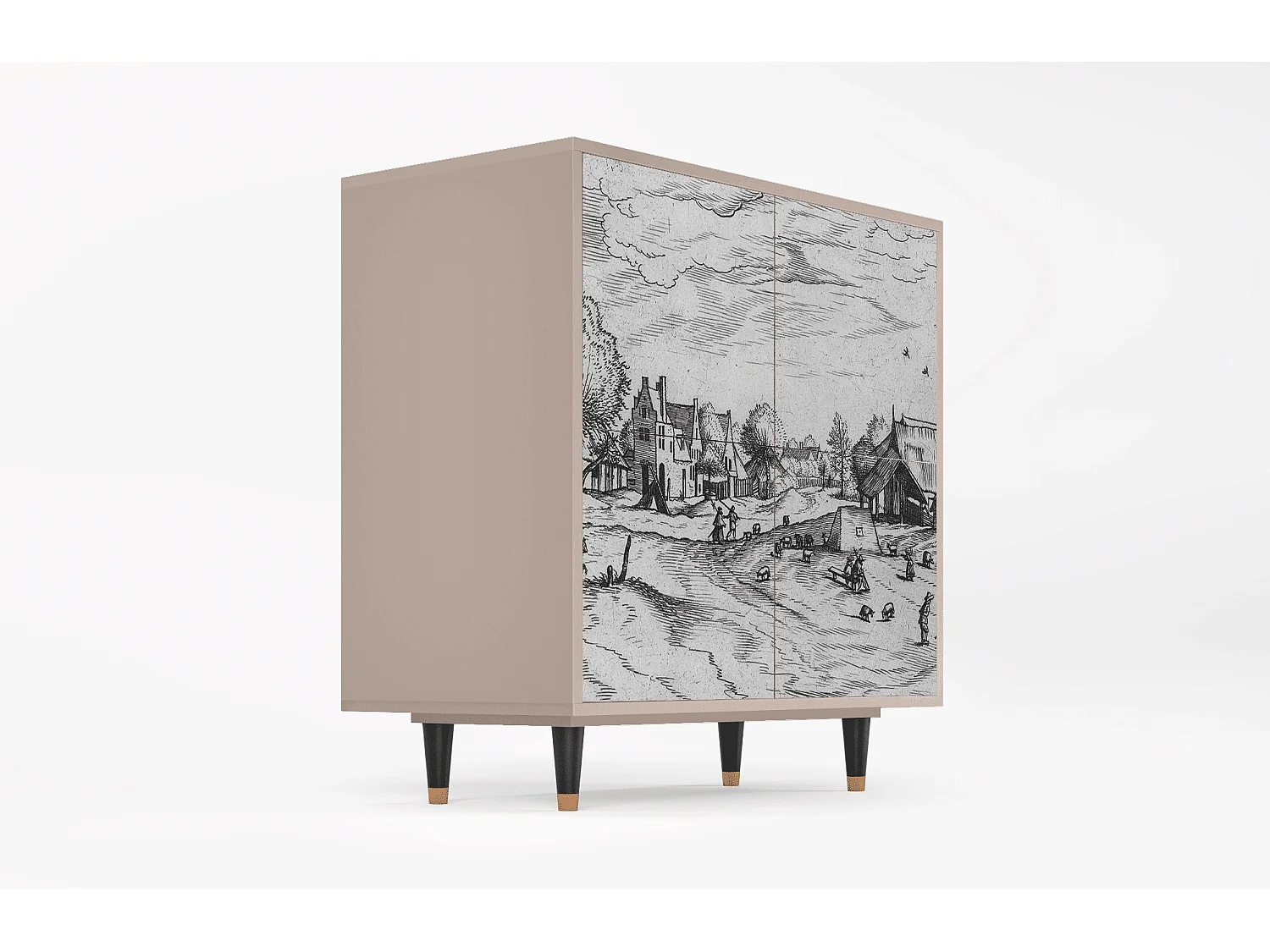 Aparador - 94x96x48 cm - BS3 - Country Village, Latte