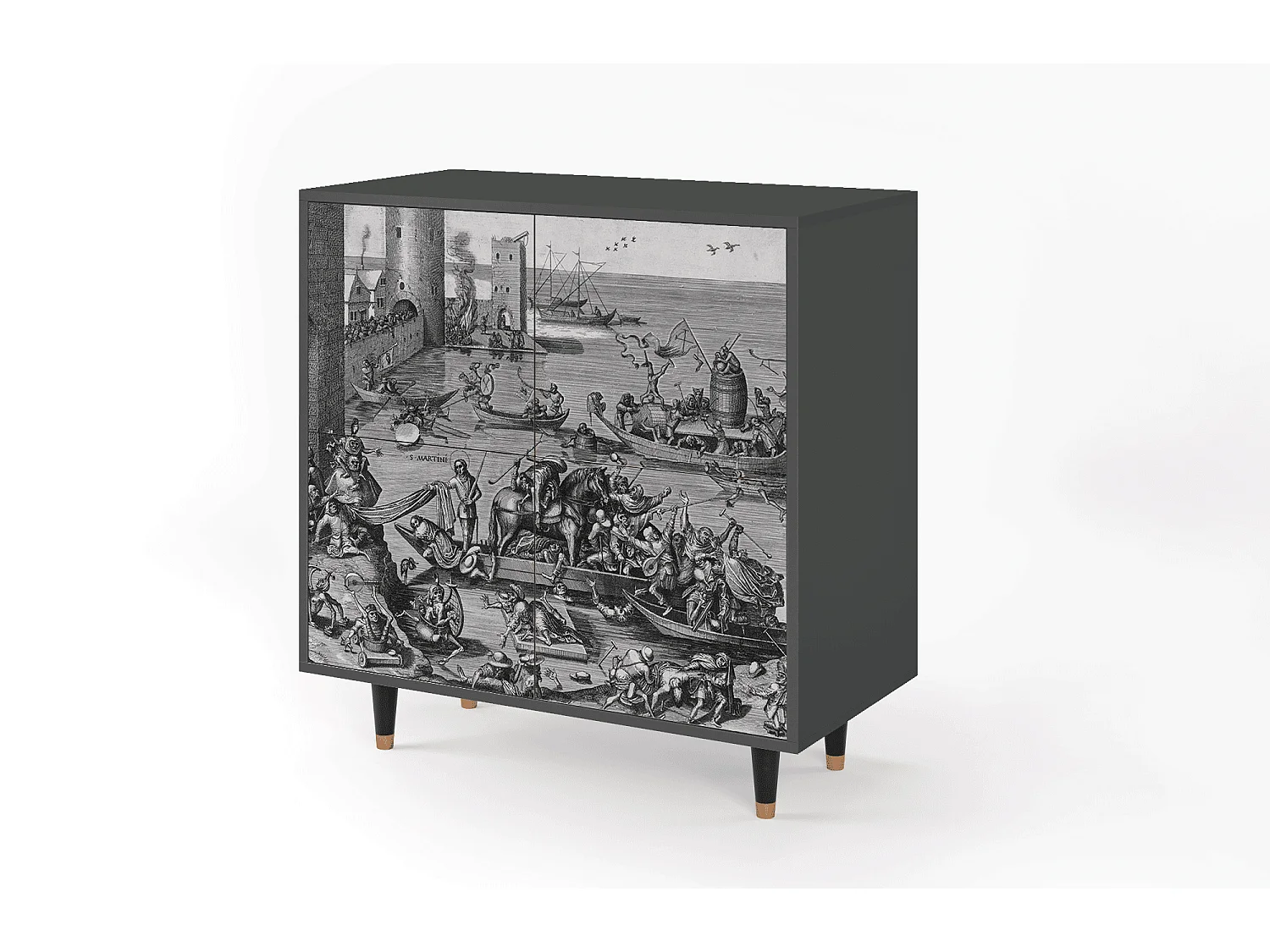 Aparador - 94x96x48 cm - BS3 - Saint Martin, Antracite