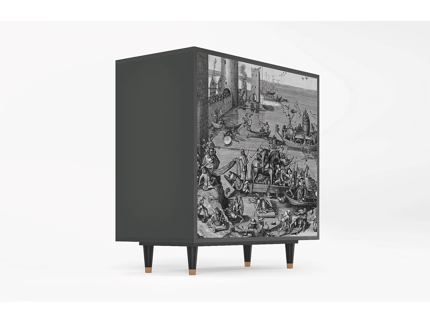 Aparador - 94x96x48 cm - BS3 - Saint Martin, Antracite