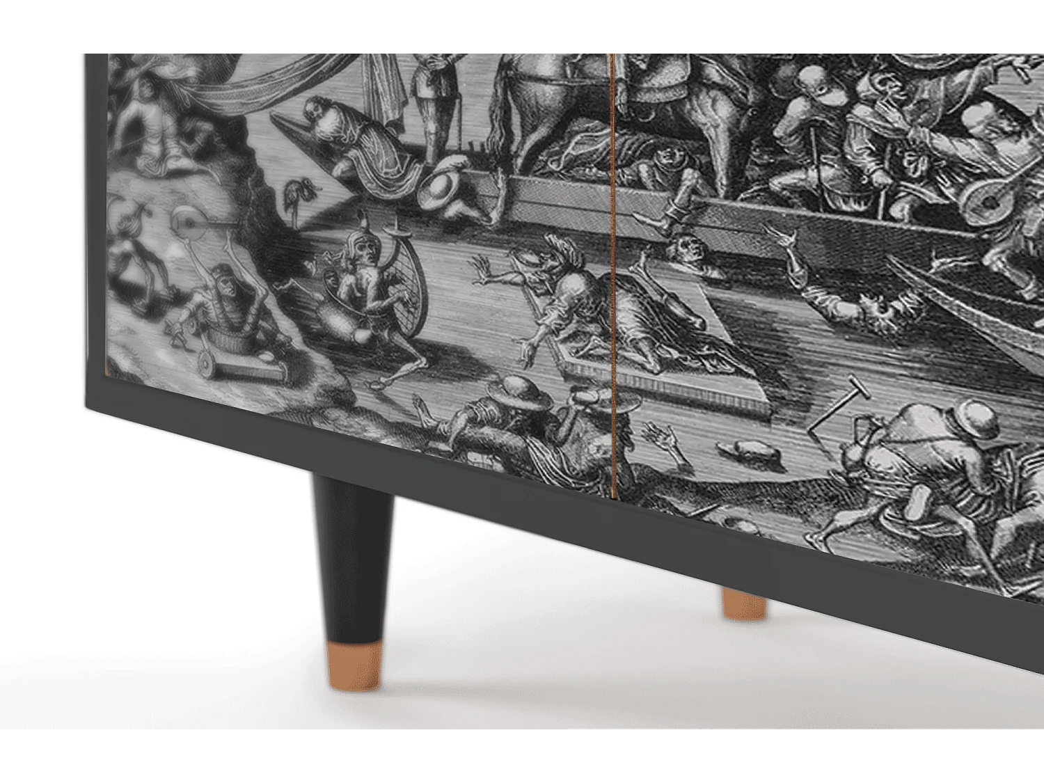 Kredens - 94x96x48 cm - BS3 - Saint Martin, Antracyt