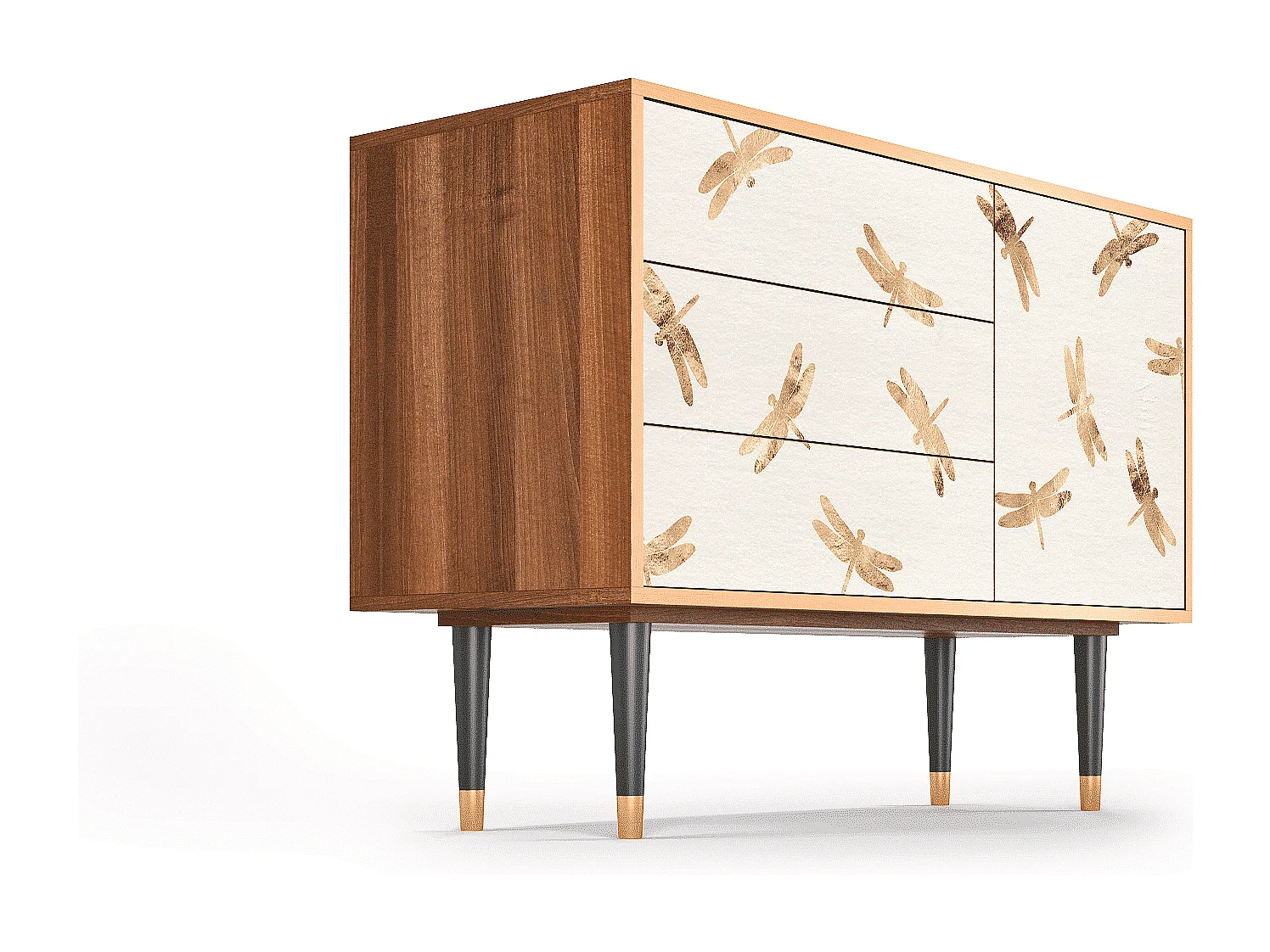 Credenza - 115х84х41 cm - S3 - Nude Dragonflies, Noce