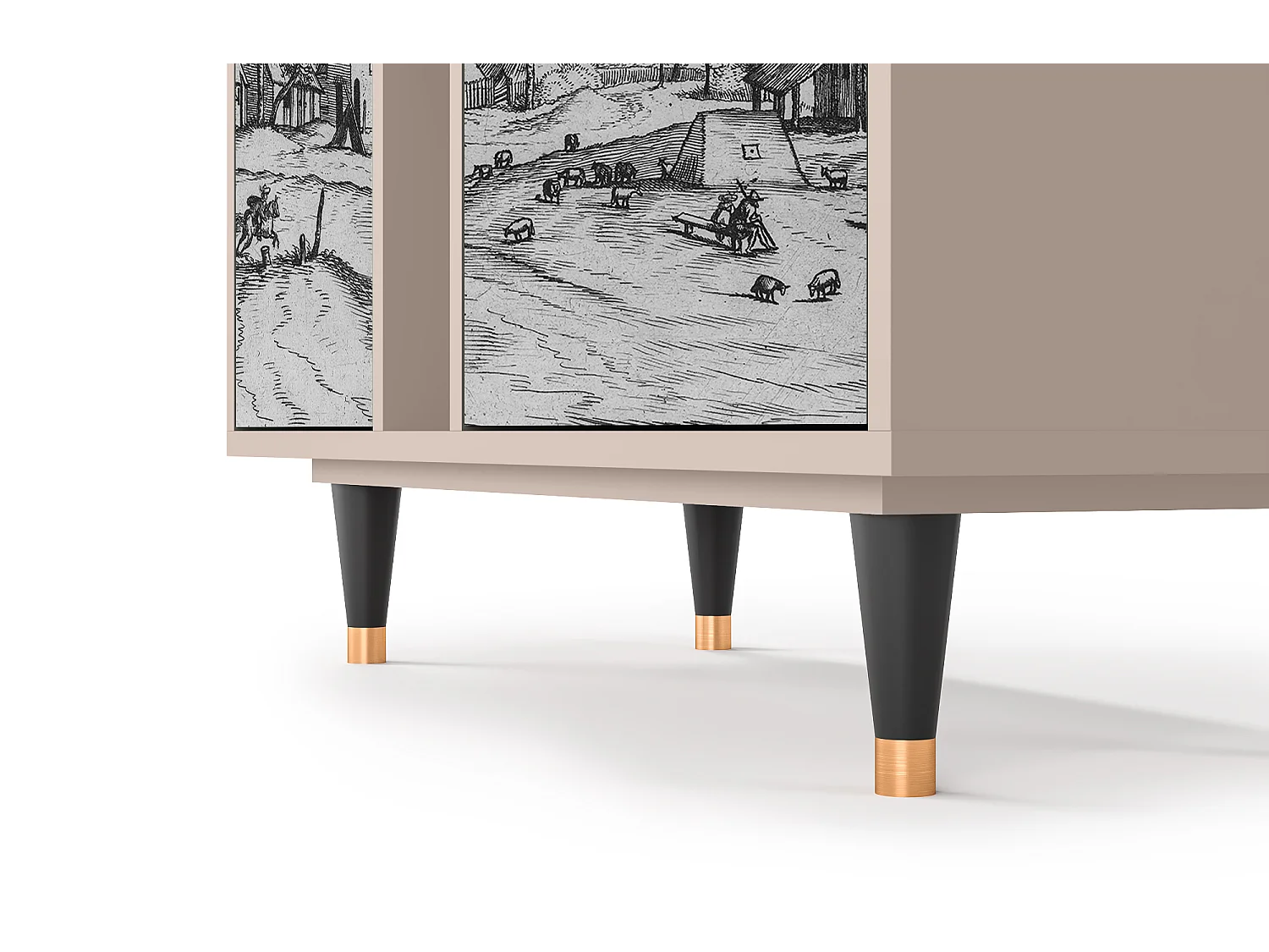 Buffet - 94х96х41 cm - BS5 - Country Village, Latte