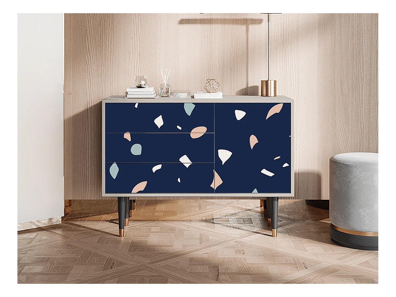 Aparador - 115х84х41 cm - S3 - Space Satellites, Areia
