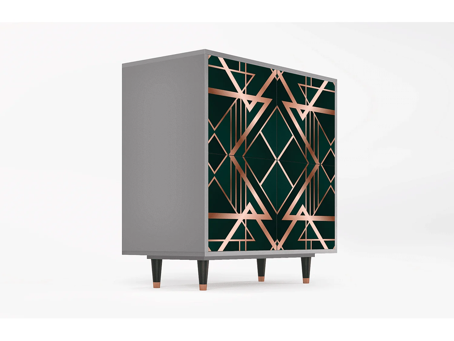 Dressoir - 94x96x48 cm - BS3 - Emerald Gatsby, Grijs