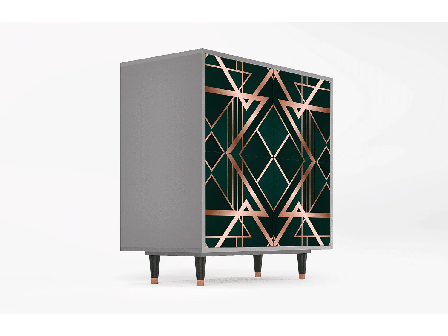 Sideboard - 94x96x48 cm - BS3 - Emerald Gatsby, Grau