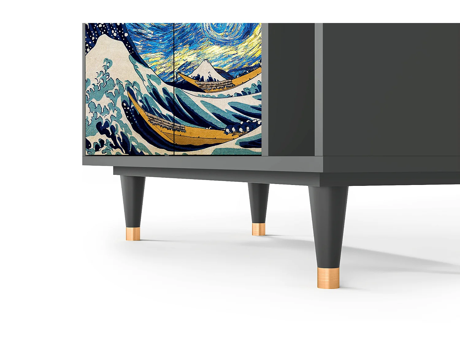 Buffet - 96х110х41 cm - BS6 - Great Wave, Anthracite