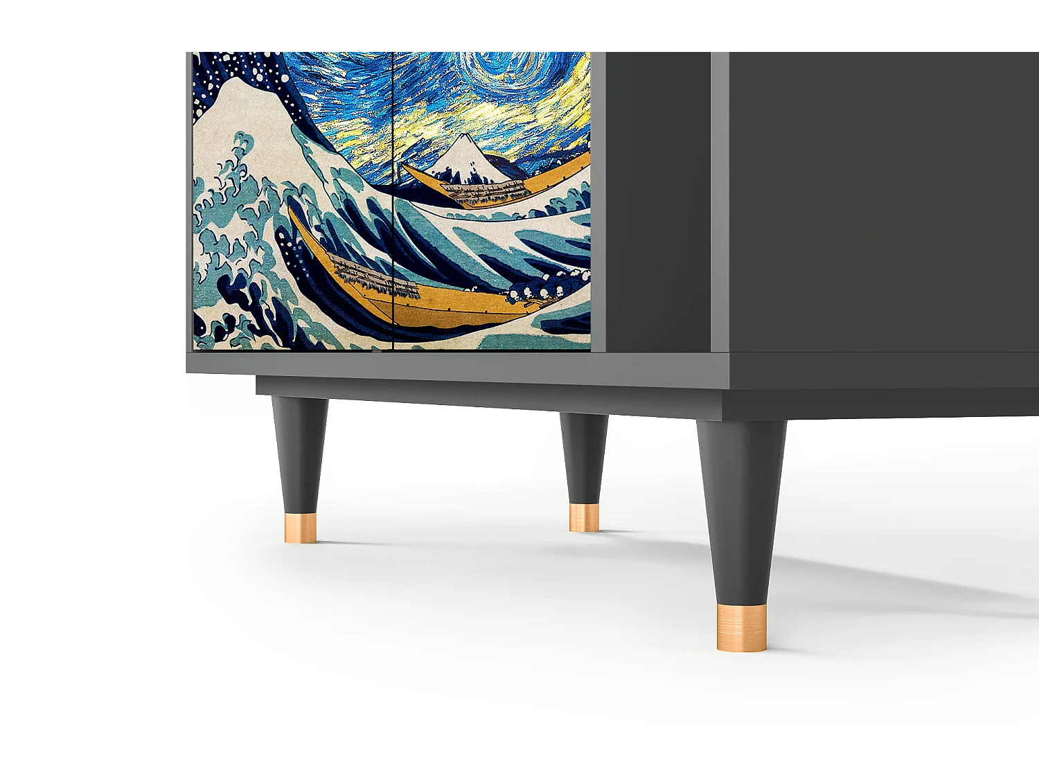 Dressoir - 96х110х41 cm - BS6 - Great Wave, Antraciet