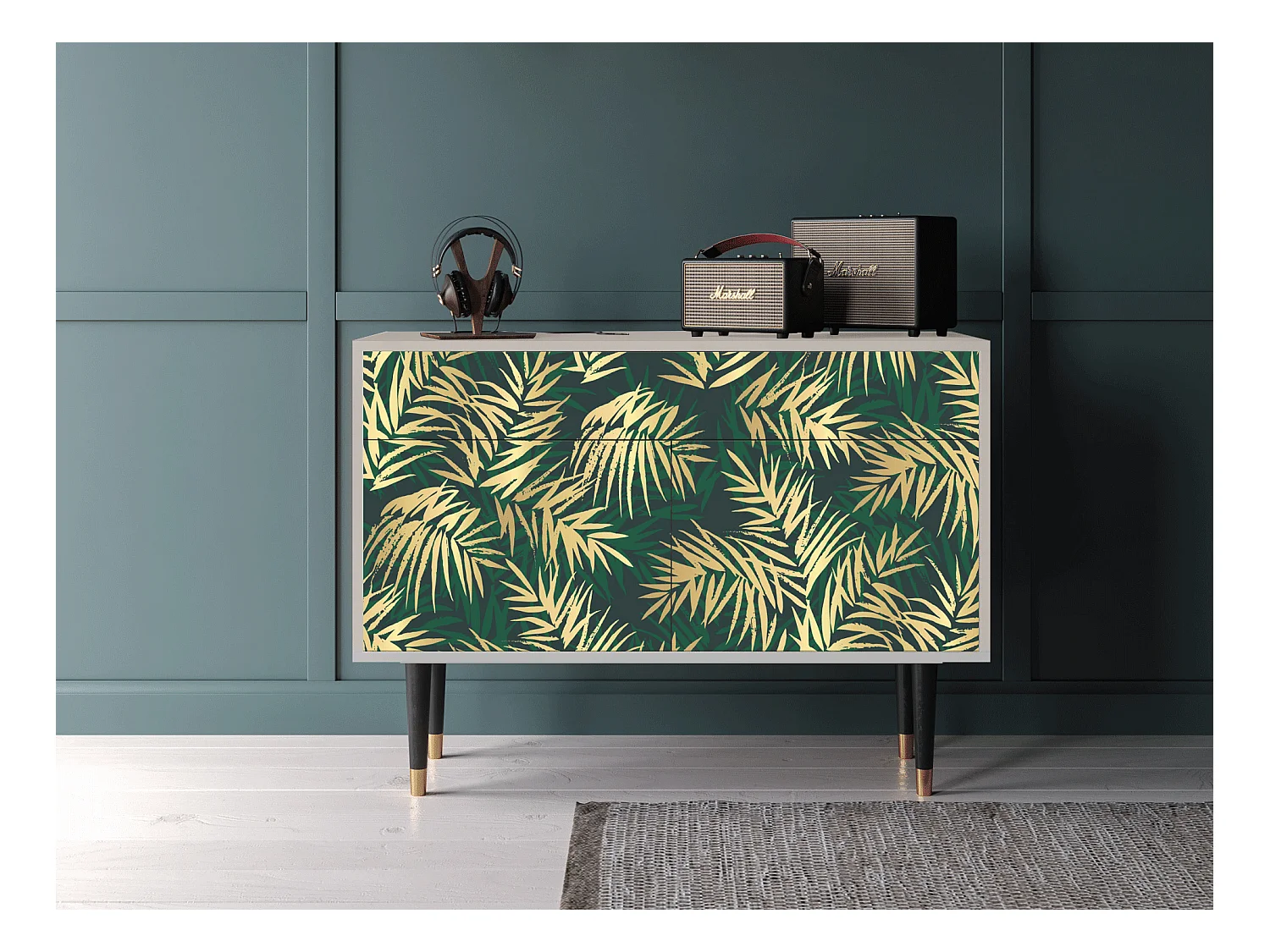 Buffet - 115x85x48 cm - BS4 - Sunny Palm Tree, Sable