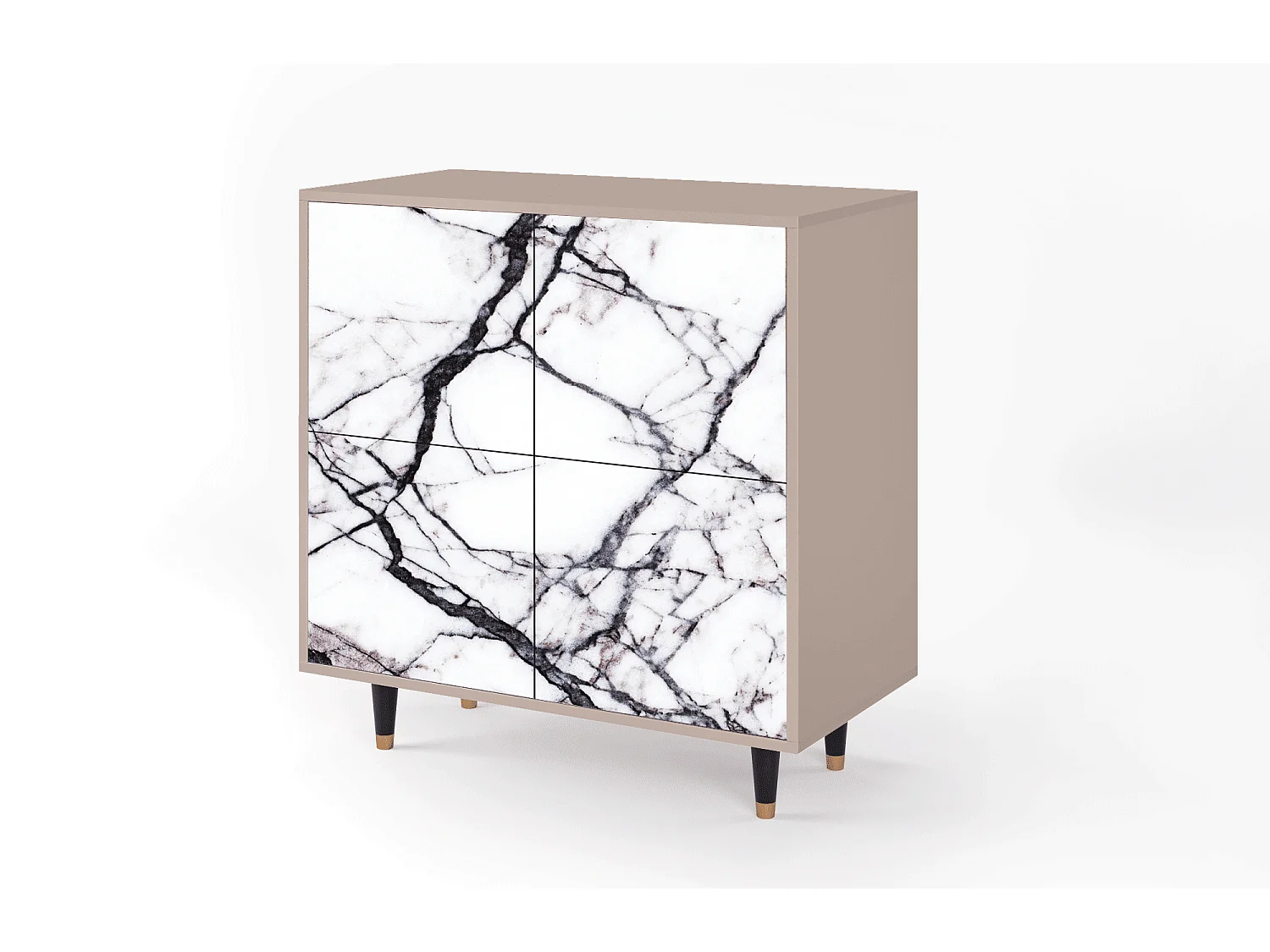 Buffet - 94x96x48 cm - BS3 - Raven Marble, Latte