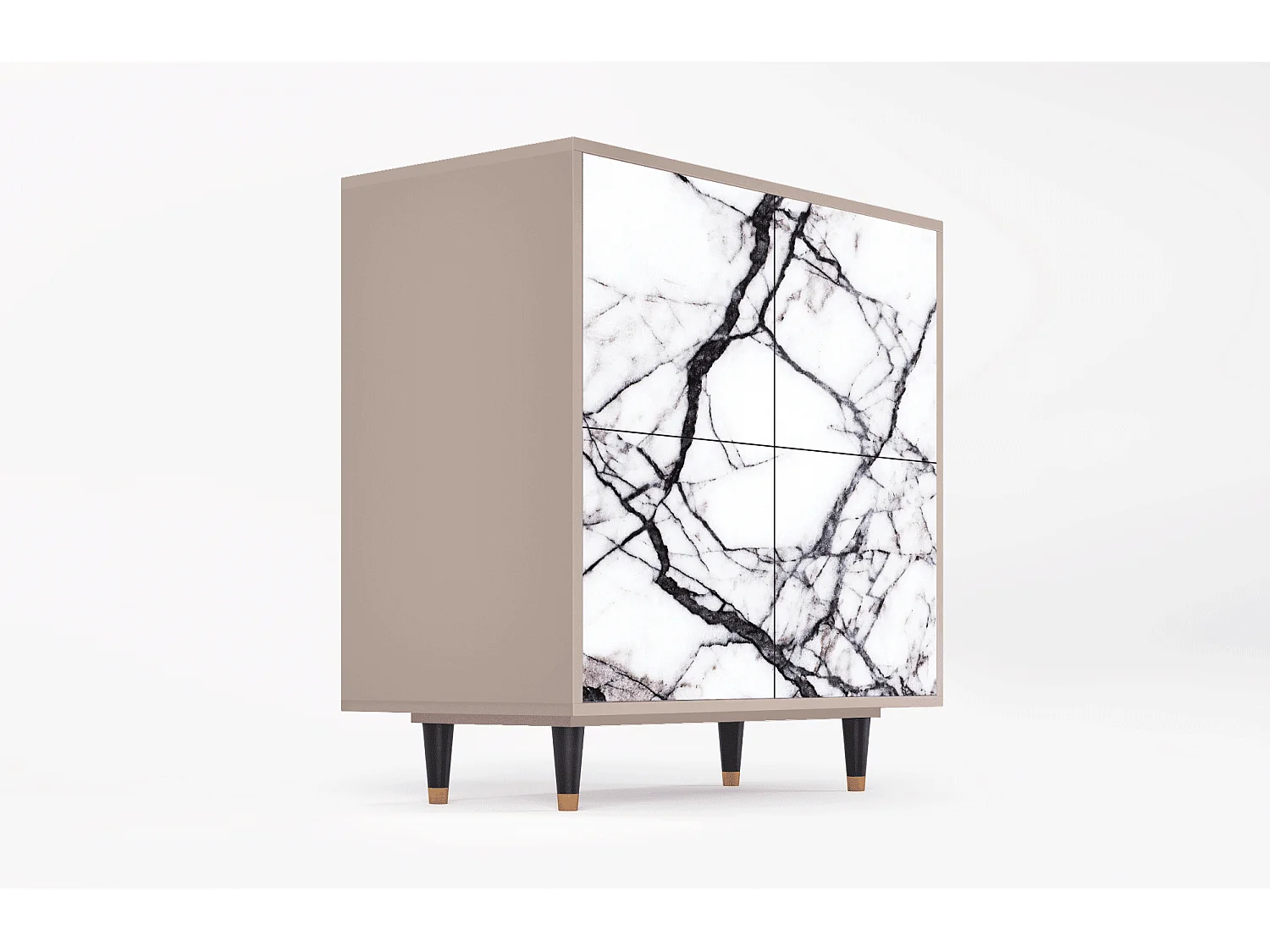 Buffet - 94x96x48 cm - BS3 - Raven Marble, Latte