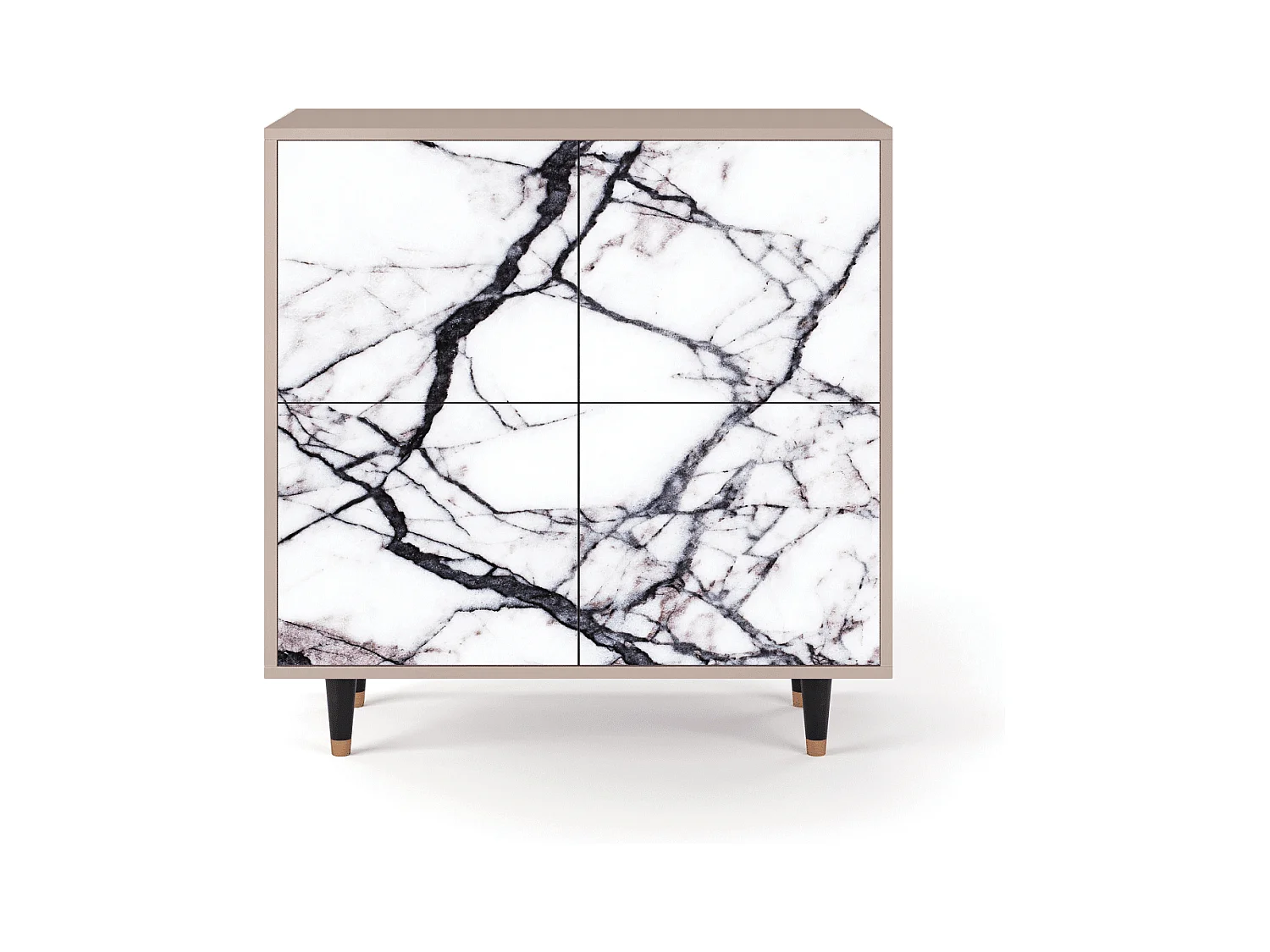 Credenza - 94x96x48 cm - BS3 - Raven Marble, Latte