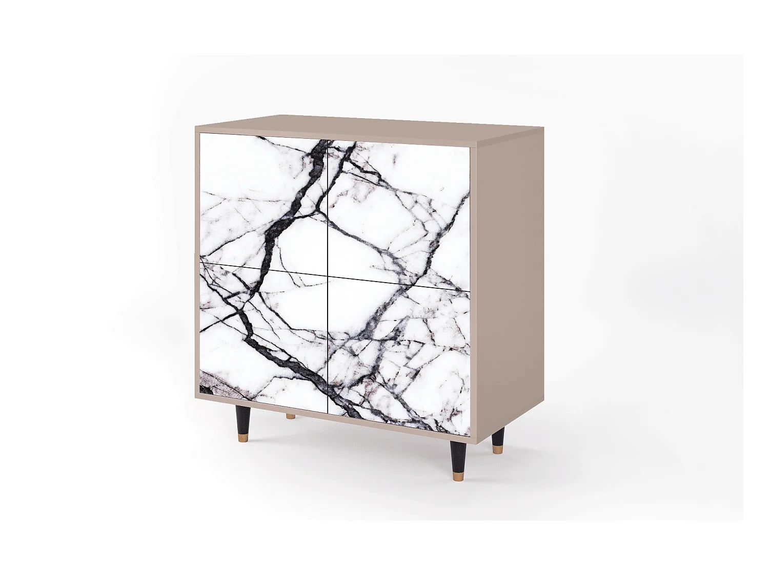 Credenza - 94x96x48 cm - BS3 - Raven Marble, Latte