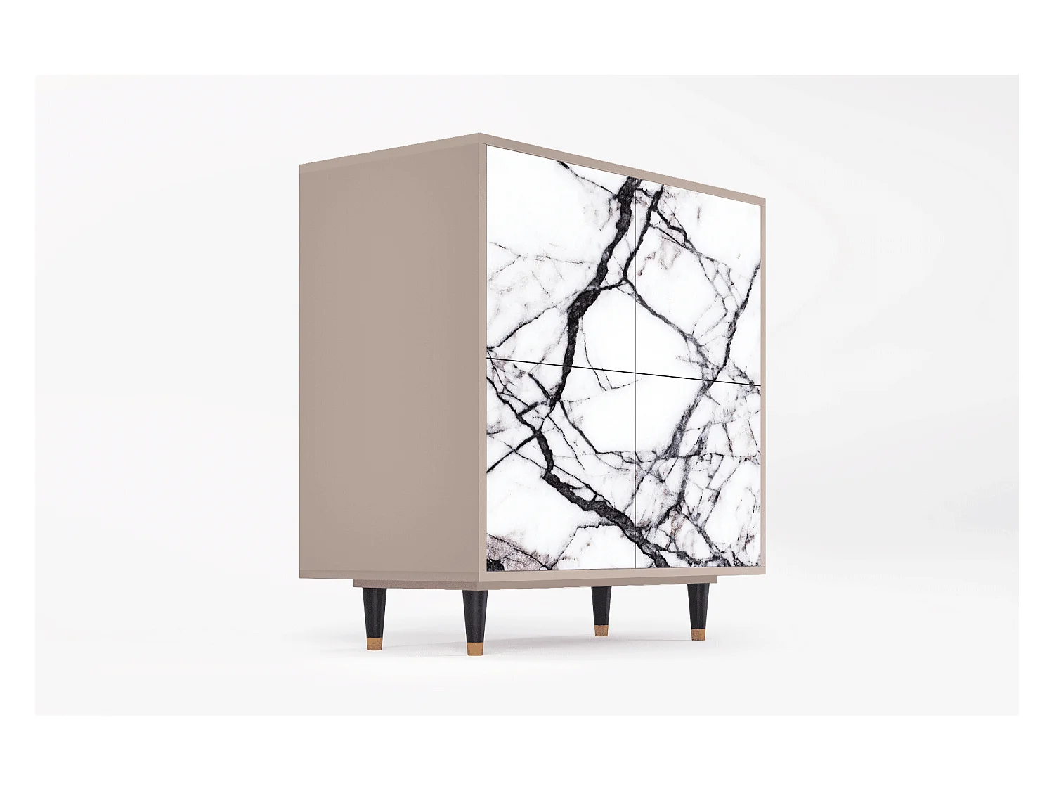 Credenza - 94x96x48 cm - BS3 - Raven Marble, Latte