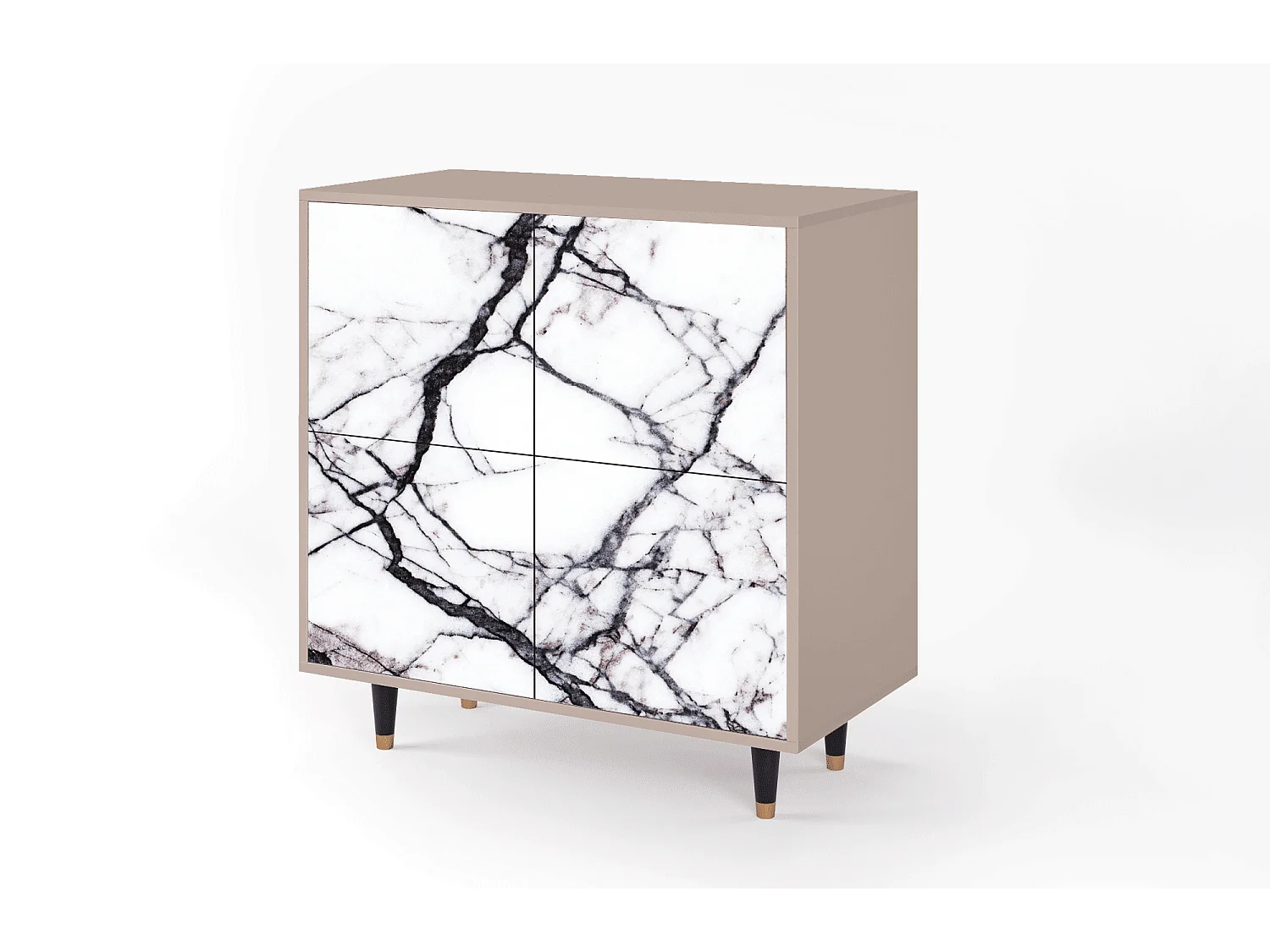 Buffet - 94x96x48 cm - BS3 - Raven Marble, Latte