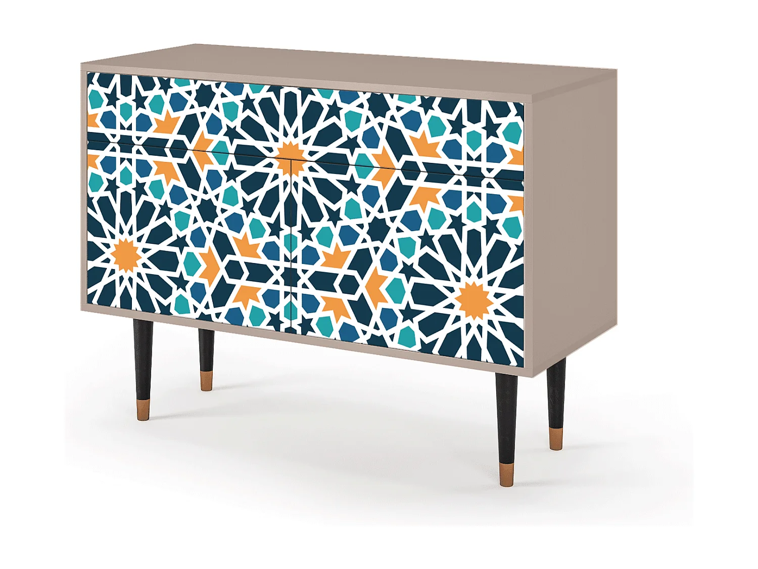 Kredens - 115x85x48 cm - BS4 - Kaleidoscope, Latte