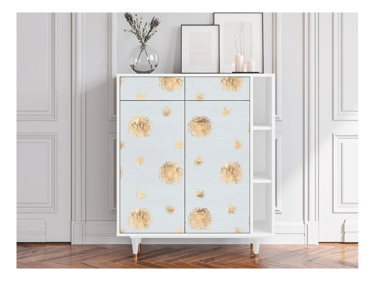 Credenza - 96х110х41 cm - BS6 - Sky Latte, Bianco