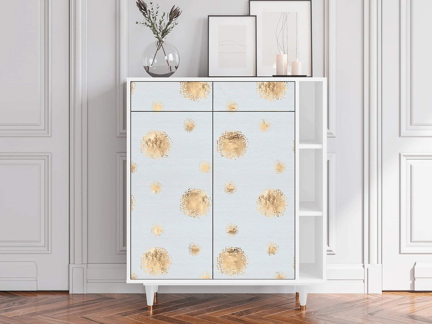 Credenza - 96х110х41 cm - BS6 - Sky Latte, Bianco