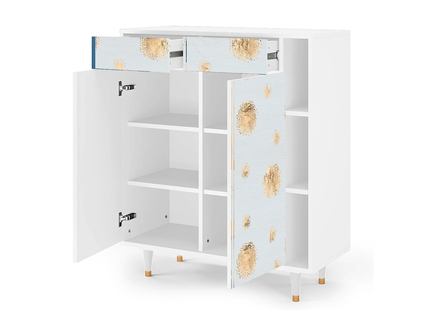 Credenza - 96х110х41 cm - BS6 - Sky Latte, Bianco