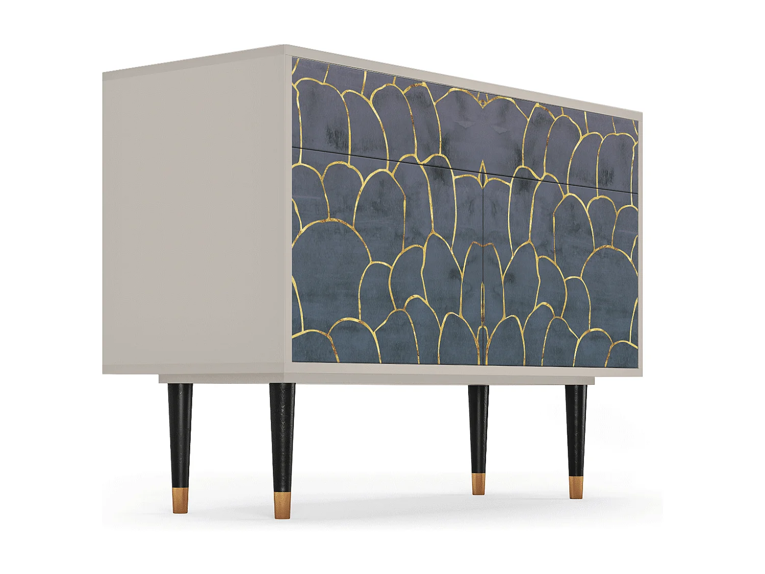 Credenza - 115x85x48 cm - BS4 - Blue Lagoon, Sabbia