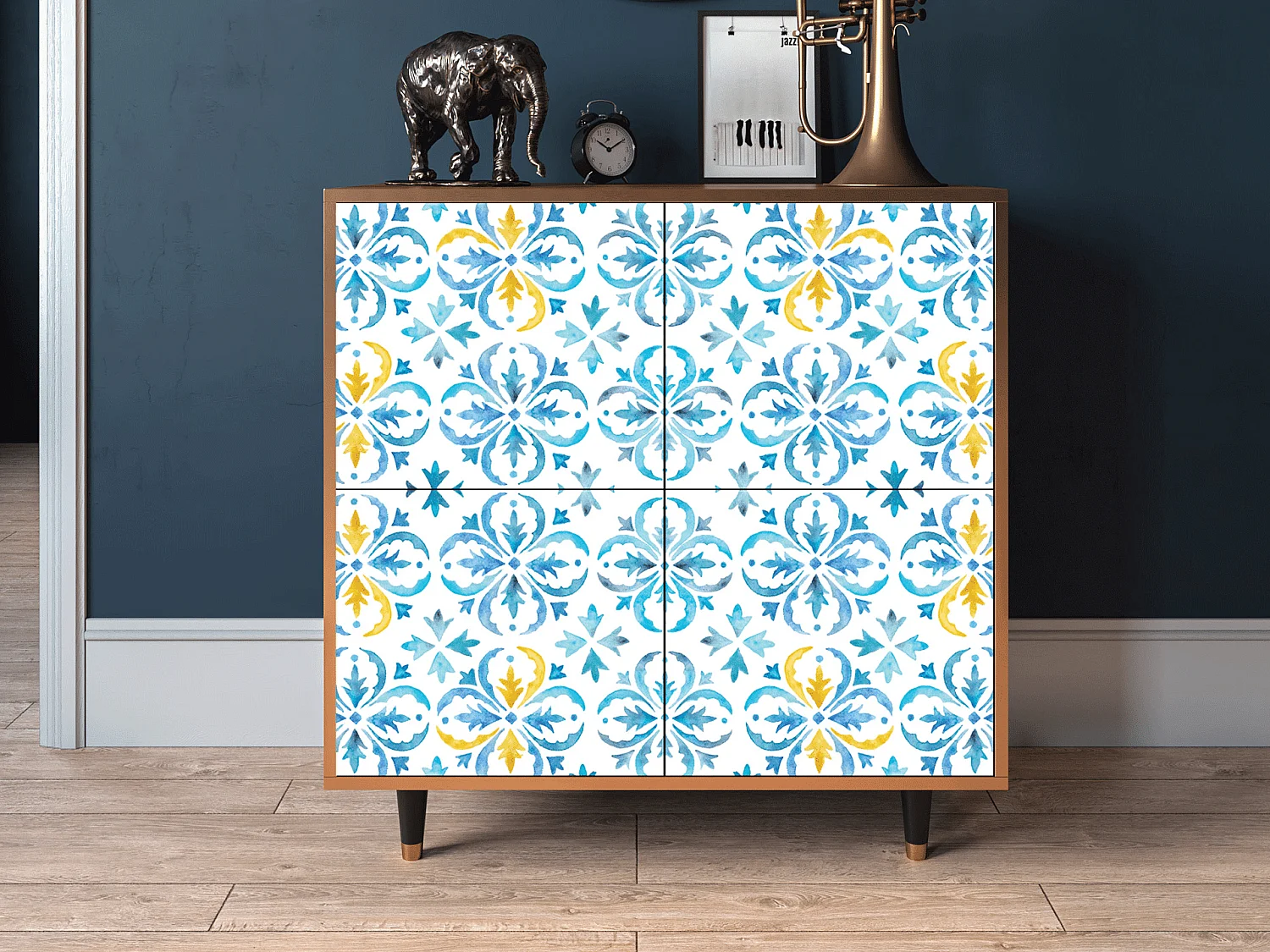 Credenza - 94x96x48 cm - BS3 - Lisbon Flover, Noce