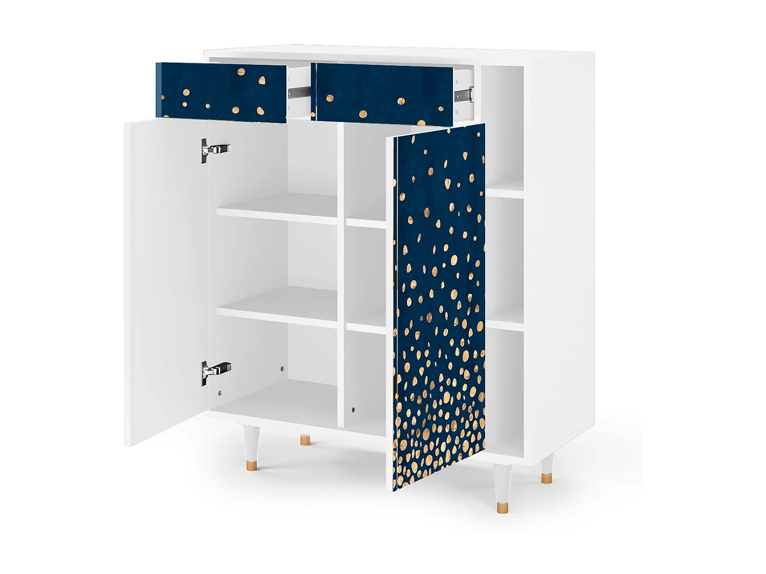 Dressoir - 96х110х41 cm - BS6 - Night Skies, Wit