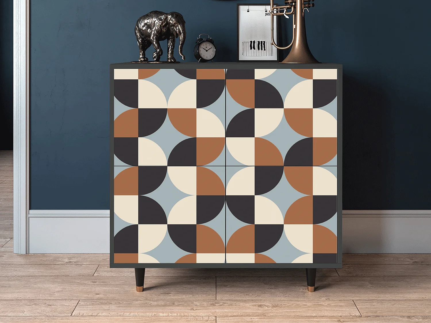 Buffet - 94x96x48 cm - BS3 - Brown Sensation, Anthracite