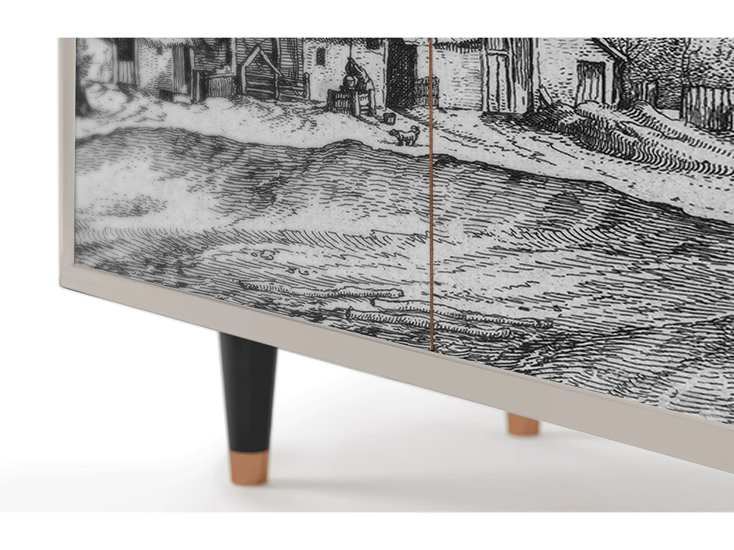 Buffet - 94x96x48 cm - BS3 - Farms in a Village, Sable