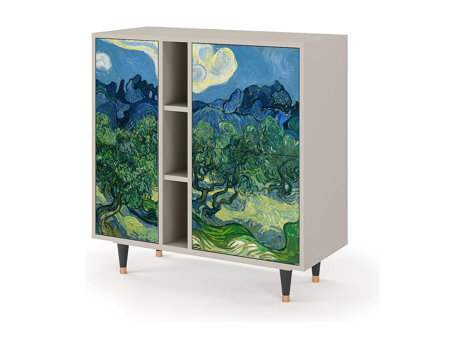 Kredens - 94х96х41 cm - BS5 - The Oil Trees, Piaskowy