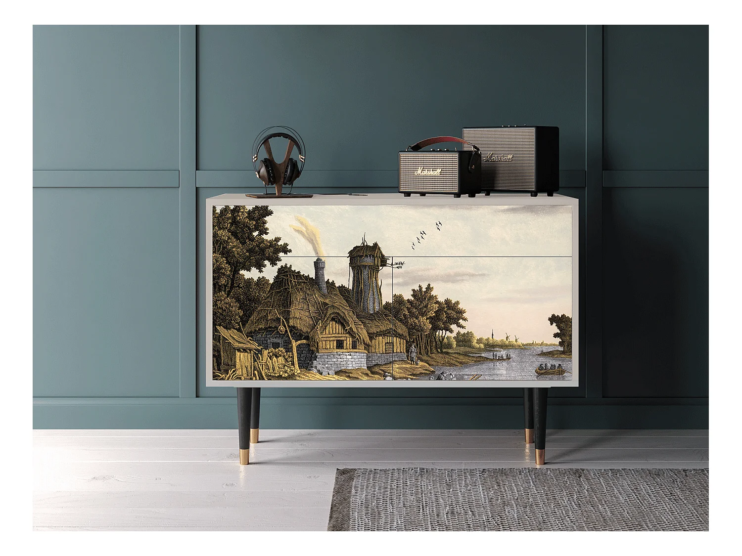 Buffet - 115x85x48 cm - BS4 - Mill along a River, Sable
