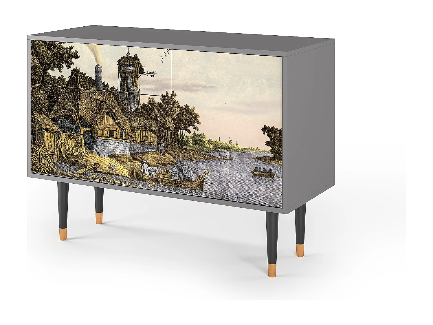 Buffet - 115х84х41 cm - S3 - Mill along a River, Gris