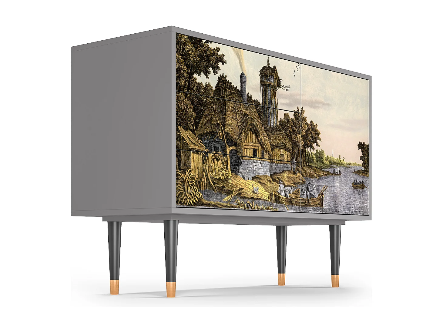 Buffet - 115х84х41 cm - S3 - Mill along a River, Gris