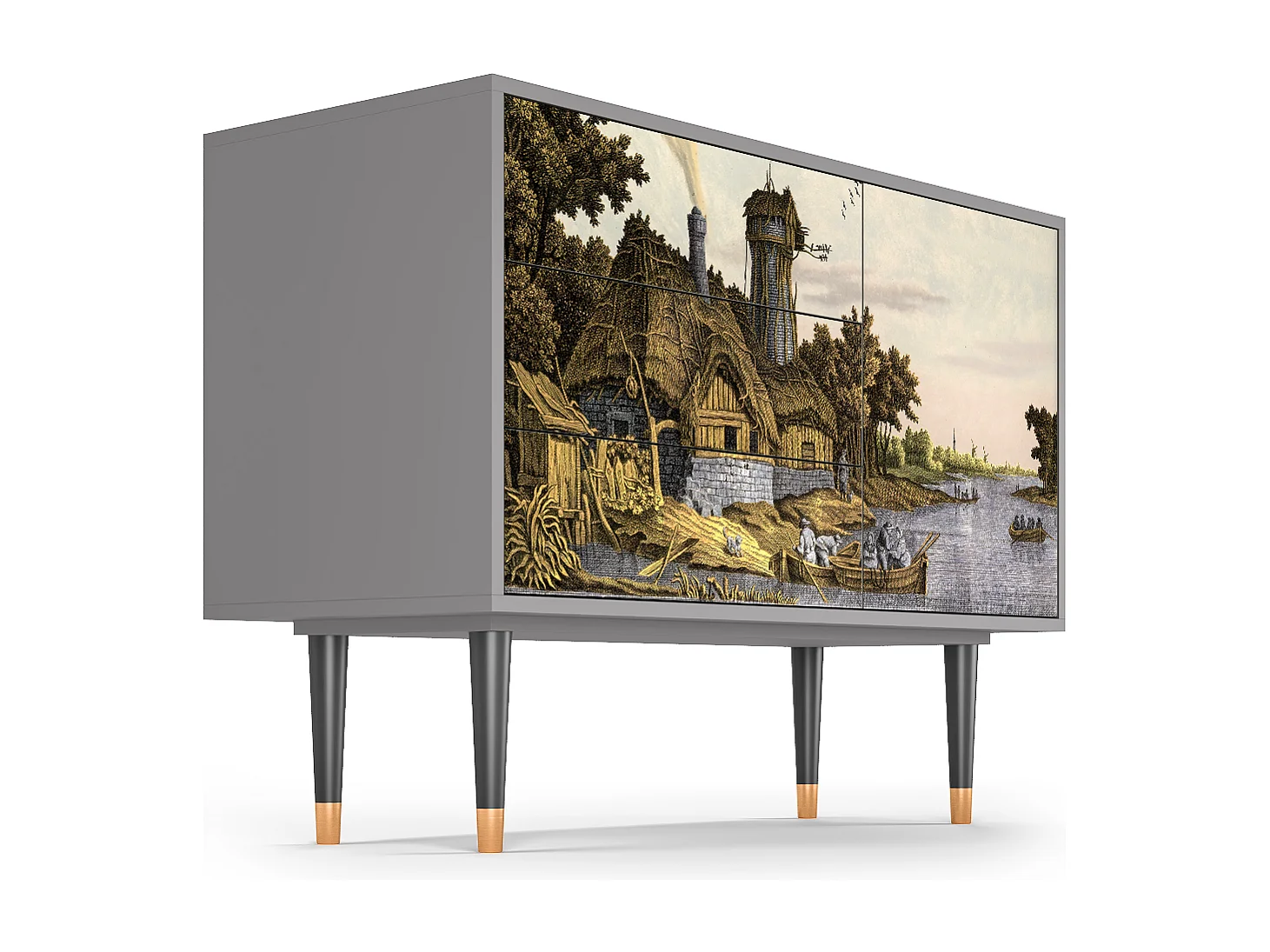 Buffet - 115х84х41 cm - S3 - Mill along a River, Gris