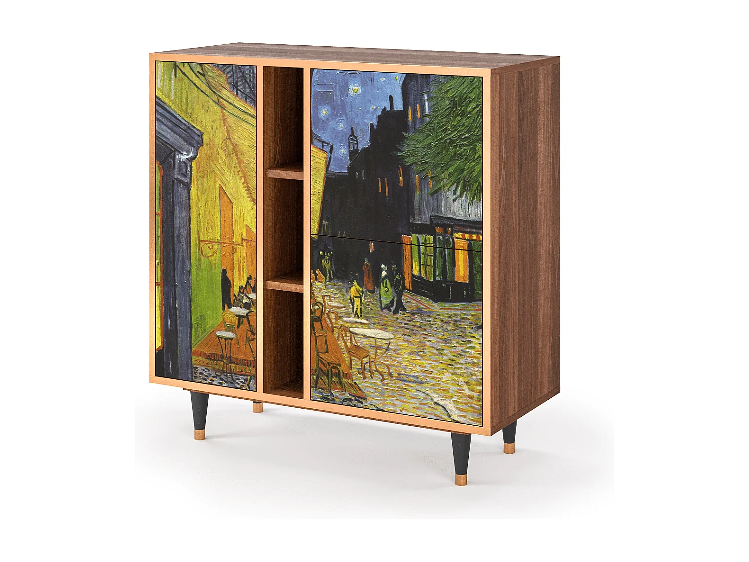 Credenza - 94х96х41 cm - BS5 - Café Terrace at Night, Noce