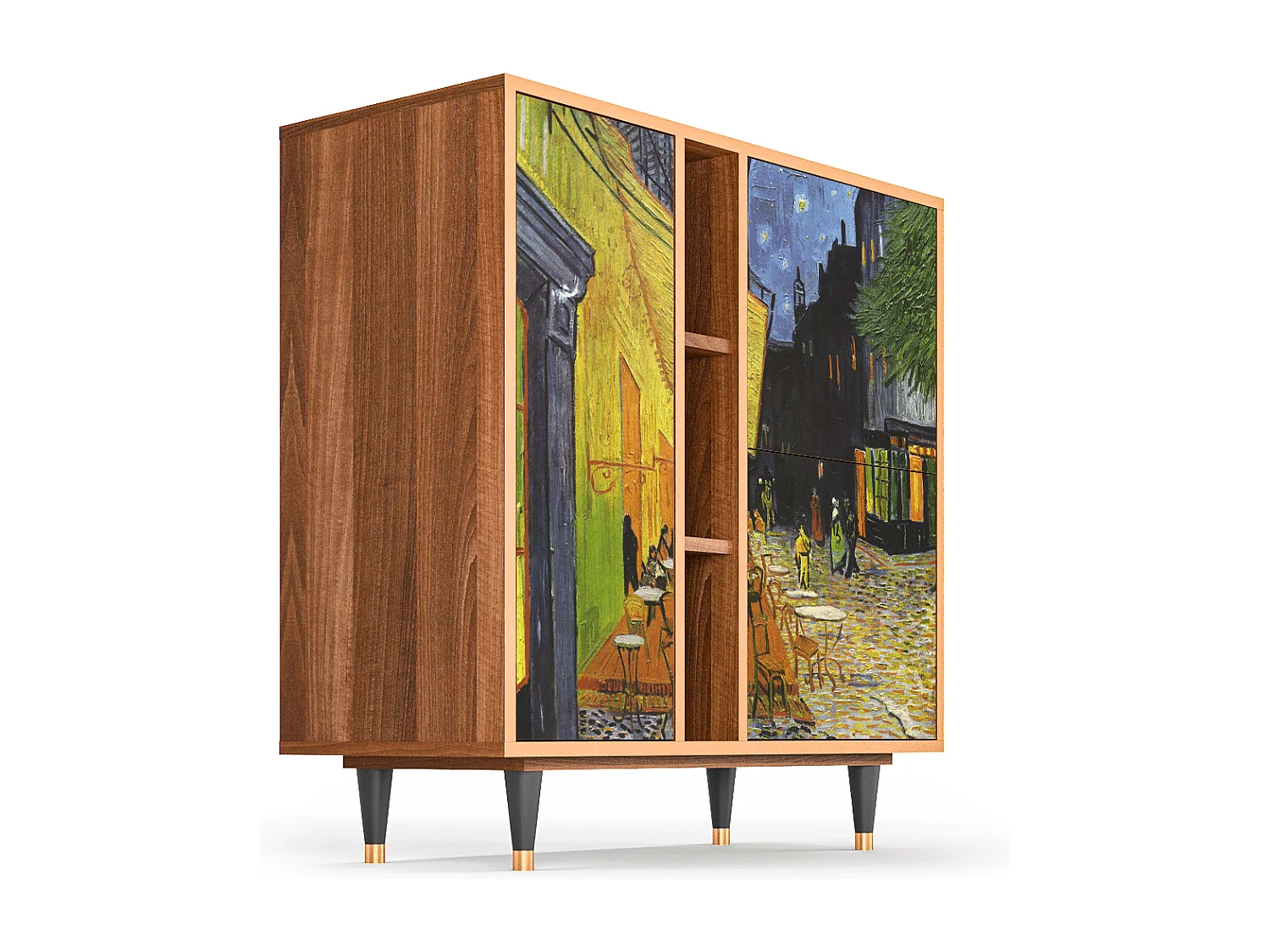 Credenza - 94х96х41 cm - BS5 - Café Terrace at Night, Noce