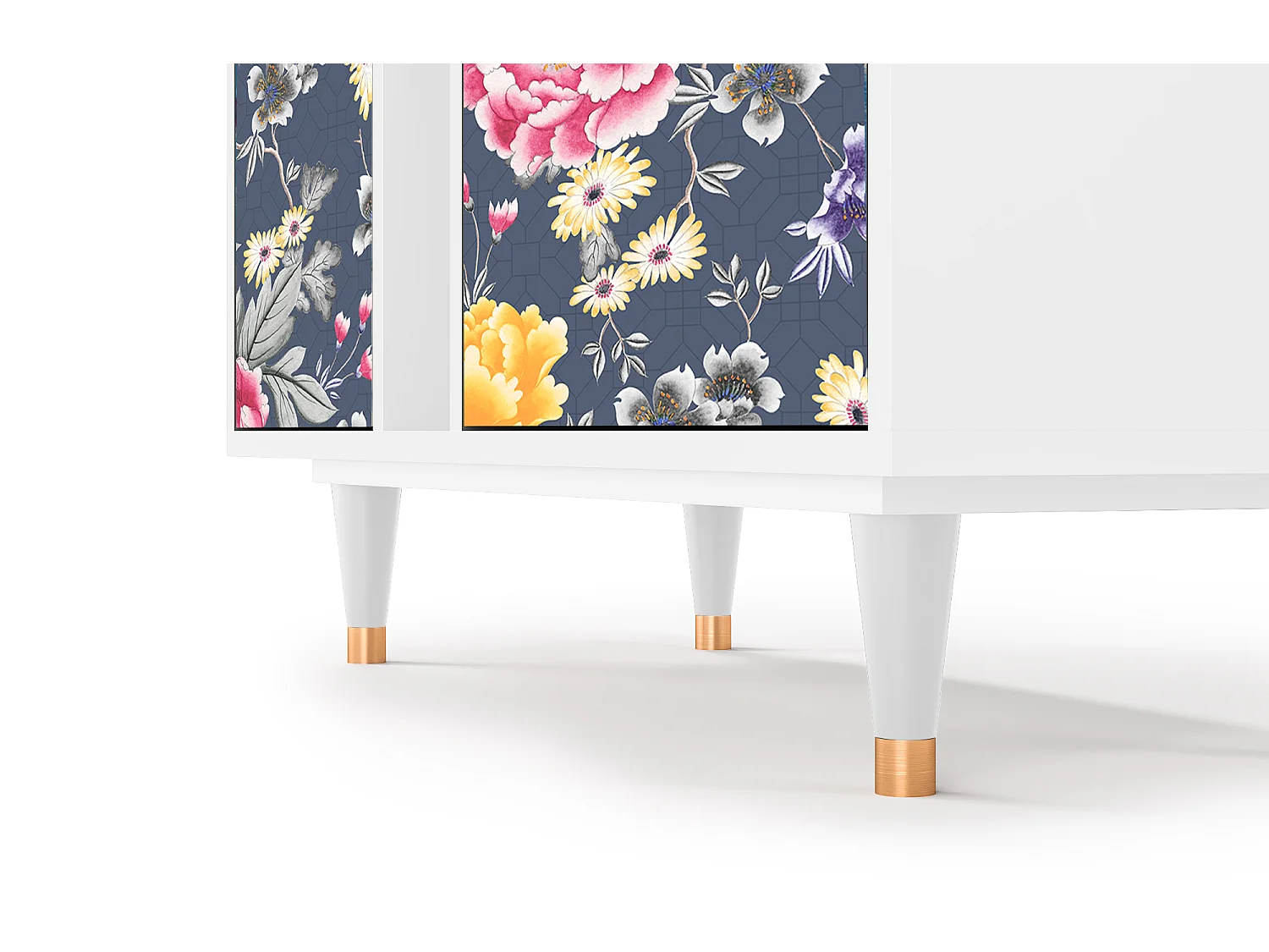 Aparador - 94х96х41 cm - BS5 - Dark Flower Bed, Blanco