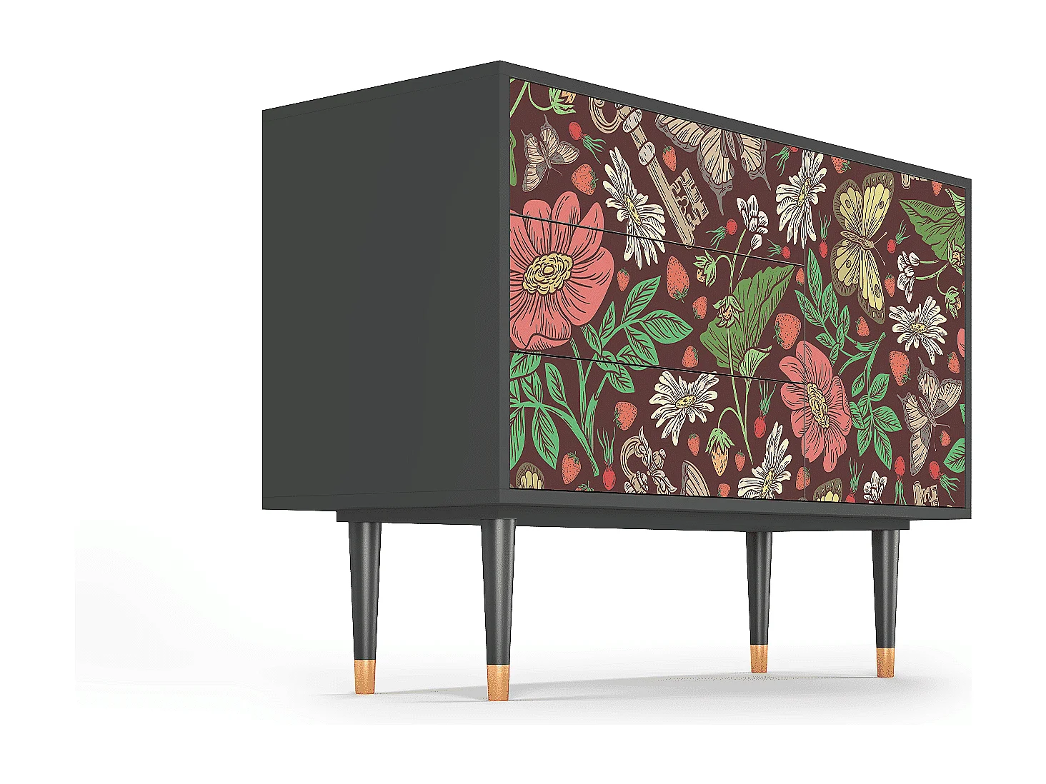 Buffet - 115х84х41 cm - S3 - Alice in Wonderland, Anthracite