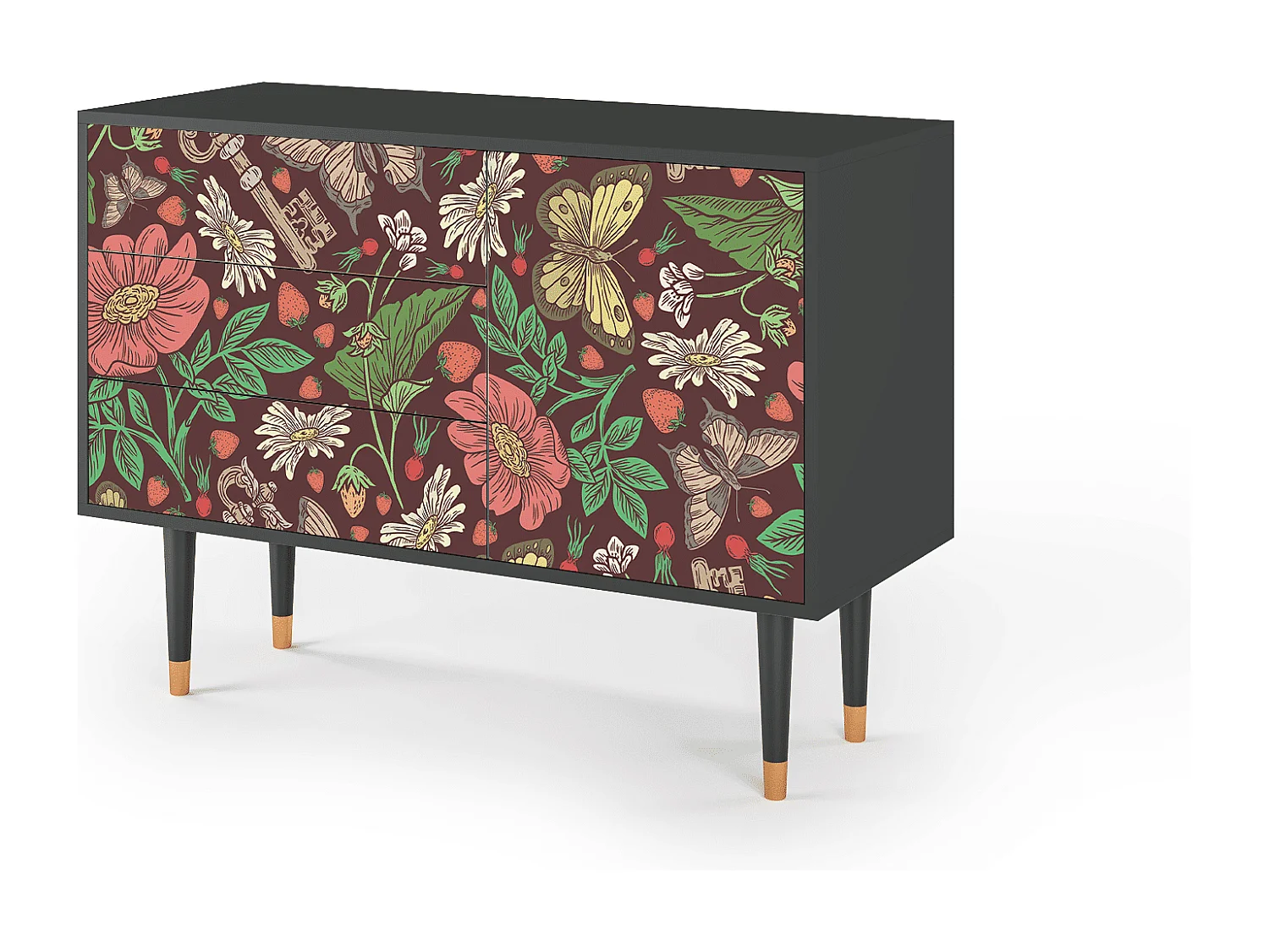 Buffet - 115х84х41 cm - S3 - Alice in Wonderland, Anthracite