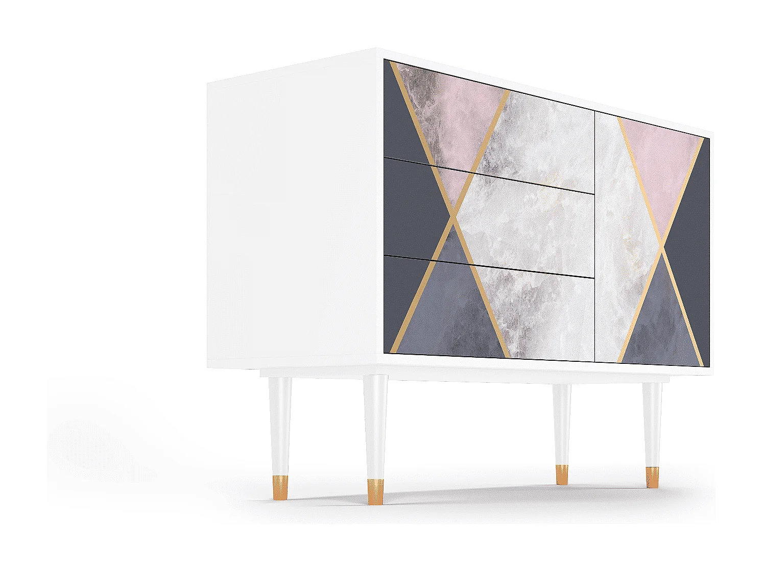 Kredens - 115х84х41 cm - S3 - Ideal Harmony, Biały