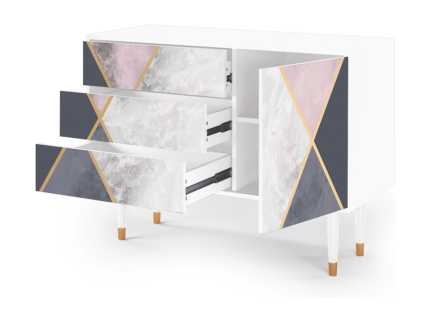 Buffet - 115х84х41 cm - S3 - Ideal Harmony, Blanc