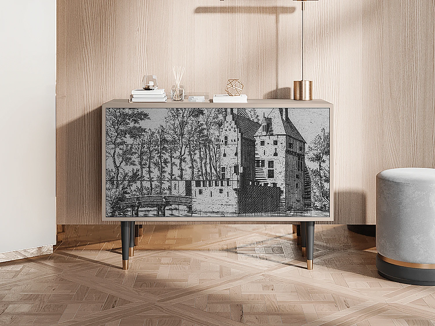 Sideboard - 115х84х41 cm - S3 - Castle by Breugel, Latte