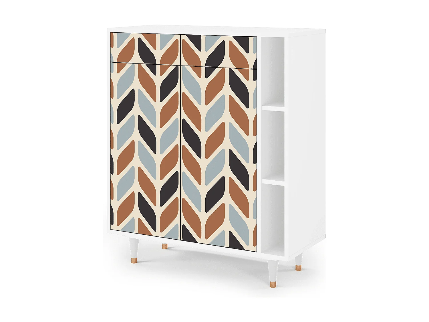 Buffet - 96х110х41 cm - BS6 - Beige Laure, Blanc